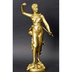 Diana At The Hunt, H. Levasseur, France, 19th/20th Century.