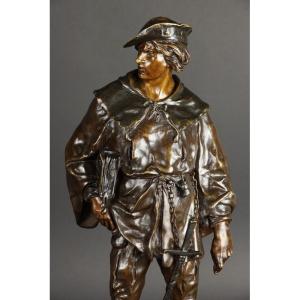 Scholier, Bronze, émile Picault (1833 - 1915), France, 19th/20th Century