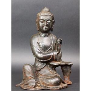 Buddha, Cast Iron, China, Qianlong Period (1736-1795)