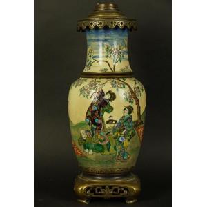 Oil Lamp Base, Japan, Meiji Period (1868-1912)