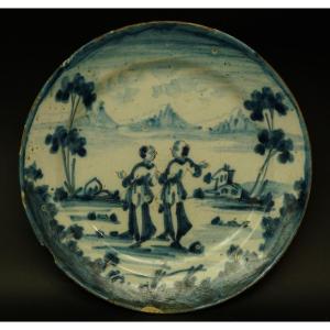Painted Plate, China, Qing Dynasty, 17th/18th Century