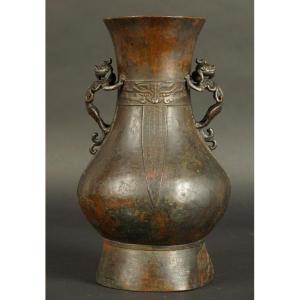 Vase With Lions, Bronze, 14th–15th Century, Yuan/early Ming Dynasty, China