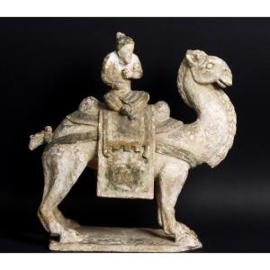 Camel And Guide, 600-900 Ad 9?), Terracotta, China, Tang Dynasty(?).