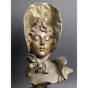 Mademoiselle Lange, Metal, Emmanuel Villanis, France, 19th/20th Century