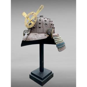 Early Edo Samurai Kabuto With Large Rivets -