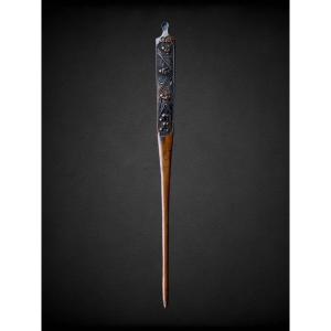 Finely Crafted Copper Kogai - Edo Period (1603 - 1868).