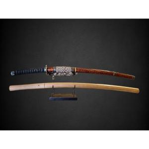 Japanese Katana Sword, Shirasaya Mounted Blade, With Nbthk Certificate - Late Muromashi.