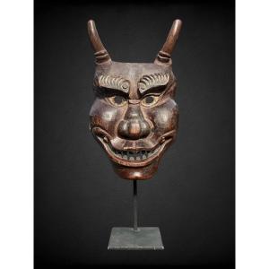 Noh Theater Mask Depicting An Oni - Edo Period (1603 - 1868).