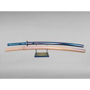 Japanese Katana Sword, Signed Kanesada, With Nbthk Certificate - 17th Century.