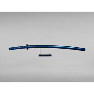 Japanese Katana Sword, Blade Decorated With A Horimono Dragon - Edo Period (1603-1868).