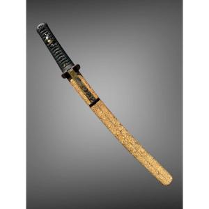 Samurai Tanto, Shagreen Saya - Edo Period (1603-1868).