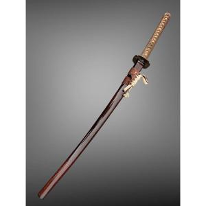 Japanese Katana Sword Signed By Ryuginsai Hirotsuna, Dated 1863 - Nbthk Hozon Certificate.