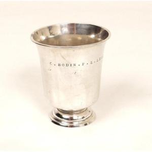 Timpani Tumbler Sterling Silver Bodin Lecomte 121.51gr XIXth Century