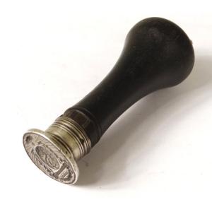 Silver Stamp Seal Coat Of Arms Coat Of Arms Monogram Flowers Heart Eighteenth