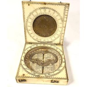 Universal Sundial Lunar Diptych Jacques Sénécal  XVII