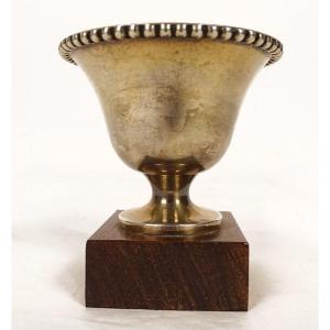 Small Silver Cup Sterling Silver Minerva Goldsmith Maeght Paris 52.62gr Twentieth