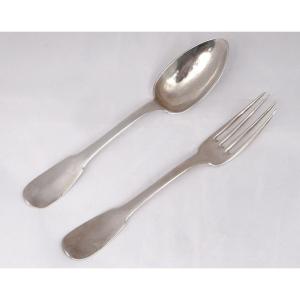 Pension Cutlery Sterling Silver Farmers General 153gr XVIIIth