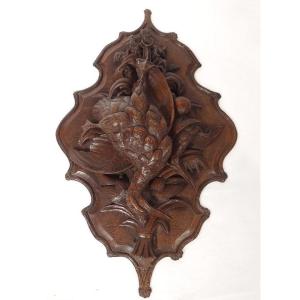Black Forest Hunting Trophy Sculpture Carved Wood Birds Duck 19th