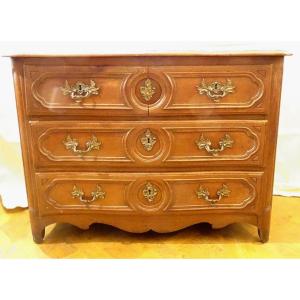Parisian Carved Molded Oak Commode 18th Century