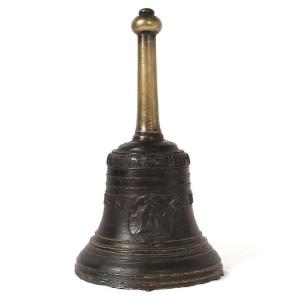 Bronze Mass Bell Brass Brotherhood Of Saint-sauveur Brittany Hermine 1788
