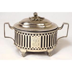 Louis XVI Sugar Bowl Sterling Silver Farmers General Paris Leguay XVIIIth