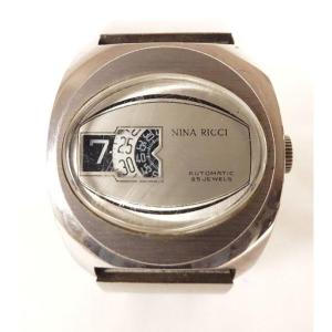 Nina Ricci Men's Automatic Steel Vintage 20th Century Window Watch