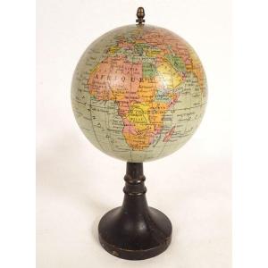 Small Terrestrial Globe Geographer Maison Forest 17 Rue Buci Paris End Of The 19th Century
