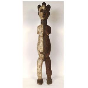 Large African Statue Carved Wood Woman Alusi Igbo Nigeria Africa 19th Century