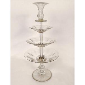 Baccarat Saint-louis Cut Crystal Centerpiece Serving Set, Late 19th Century