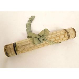 Sweet Bill Case Message Fabric Lead Knot Wood Late Eighteenth Century