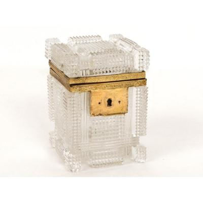Small Box Crystal Box Cut Foliage Charles X XIXth Century