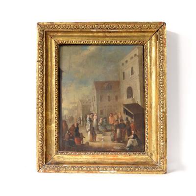 Hsp Table Characters Fair Market Village Flemish School Holland XVIII