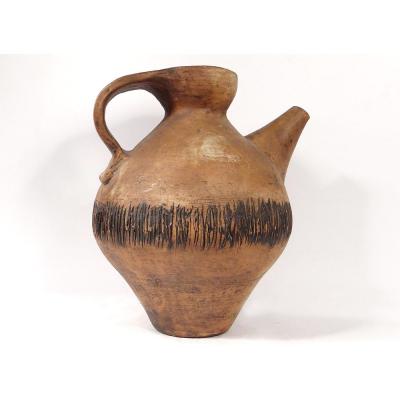 Grand Pitcher Earthenware Jug Jacques Pouchain Atelier Dieulefit Twentieth