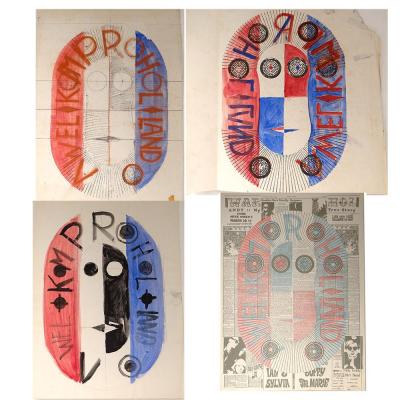 Ensemble Watercolor Projects Lithography Ernst Van Leyden Provo Warhol 1967