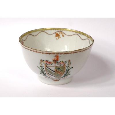 Cup Armorie Sorbet Porcelain Company India Coat Of Arms Coat XVIIIth