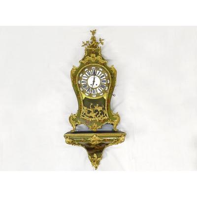 Large Louis XV Decorative Cartel Vernis Martin Gilt Bronze Nineteenth Birds