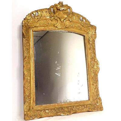 Regency Mirror Ice Gilded Carved Wood Frame Shells Flowers Eighteenth Century