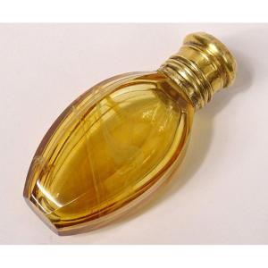 Silver Vermilion Salt Bottle Cut Yellow Crystal Hare Head Nineteenth