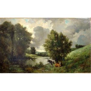 Landscape Painting By Henri Cauchois