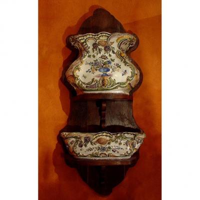 End Of 18th C.french Faience Fountain