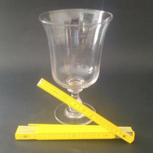 Old Very Large Mouth Blown Red Wine Glass 1000ml