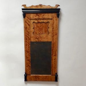 Biedermeier Mirror In Birch Around 1820