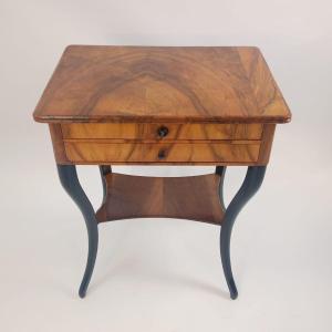 Biedermeier Side Table Circa 1820 In Walnut
