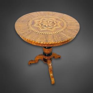 Sorrento Marquetry Table, Mid-19th Century – Rich Marquetry