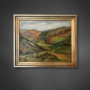 Painting By Paul Dahlen - View Of The Wisper Valley 1934 (germany)