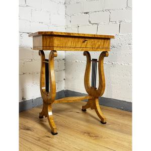 Lyra Table, Biedermeier Style, Circa 1920 Germany