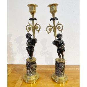 A Pair Of French Girandoles