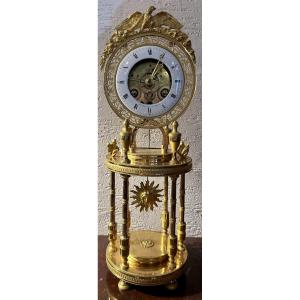 Gilt Bronze Skeleton Clock – Empire Period – Signed Henri Laresche In Paris