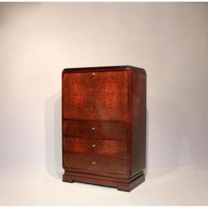 Art Deco Secretary Signed E.verot