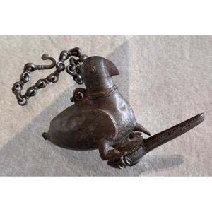 17th Century Indian Oil Lamp 